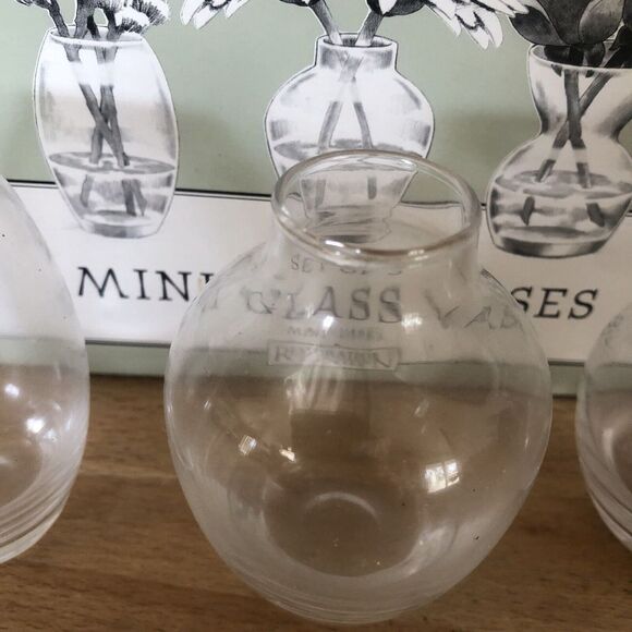 Restoration Hardware Little Floral Trio Miniature Vases Set Retired - Picture 2 of 6